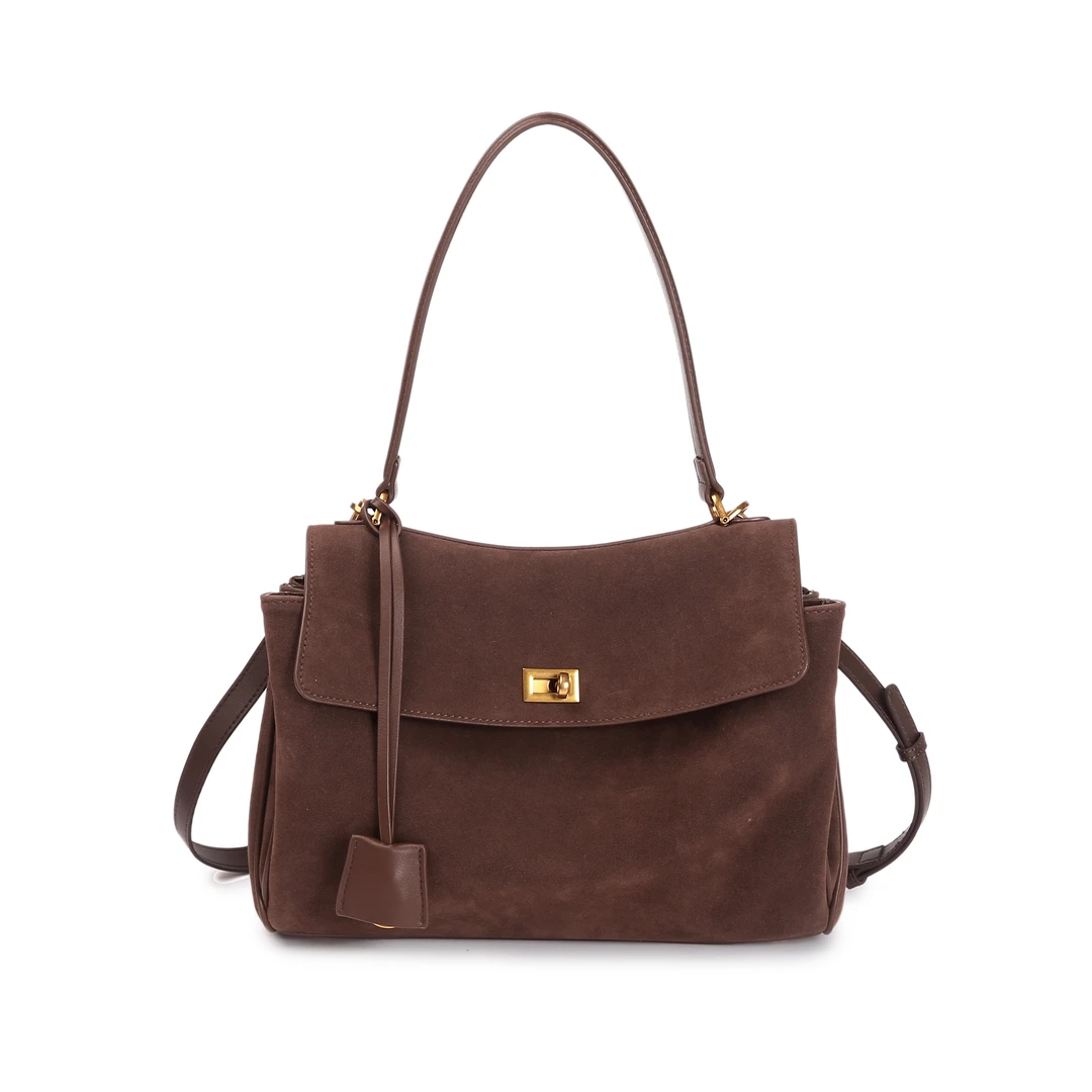 Discoverreviㅤ新款时尚百搭小众潮流手提包1352#摩卡棕