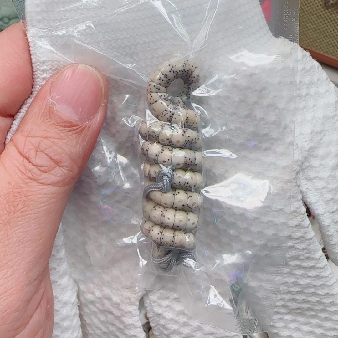 手串星月菩提糯冰留白手工大肠6mm