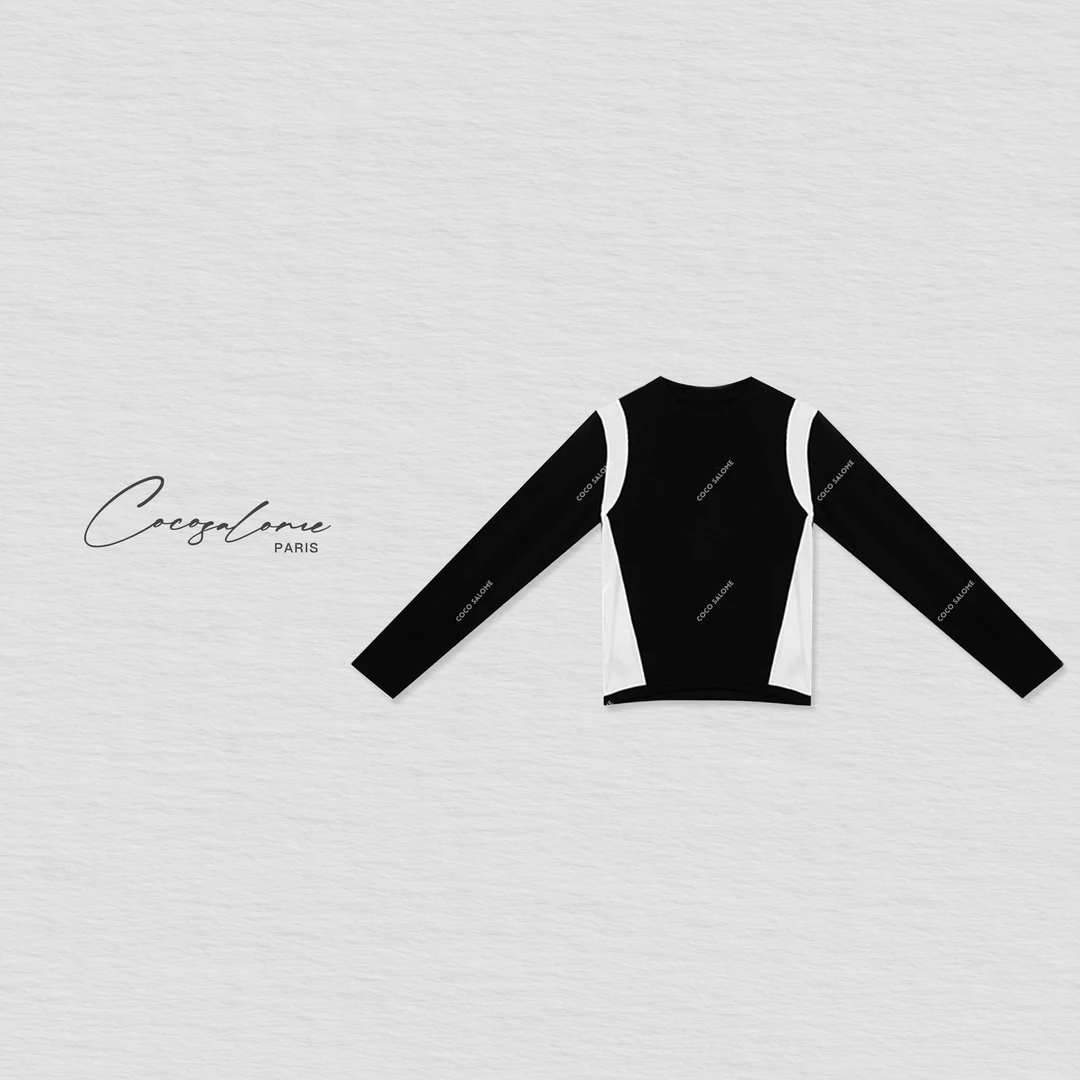 COCO SALOME｜韩彬彬"小金标"美拉德系圆领高弹长袖CXS31112655L