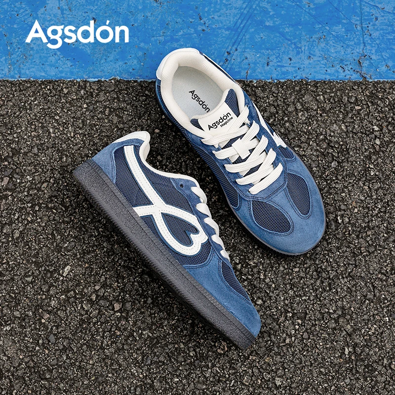 奥古狮登德训鞋女2025新款秋季爆款厚底板鞋运动经典百搭阿甘鞋