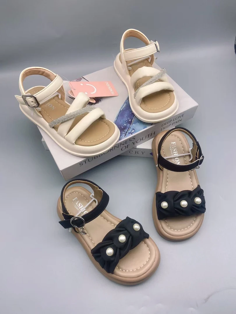 B6028女宝中童简约轻便凉鞋