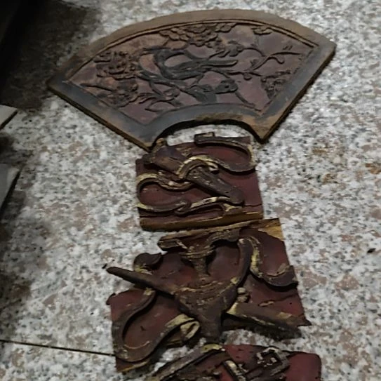 一线收获清代老木雕花板