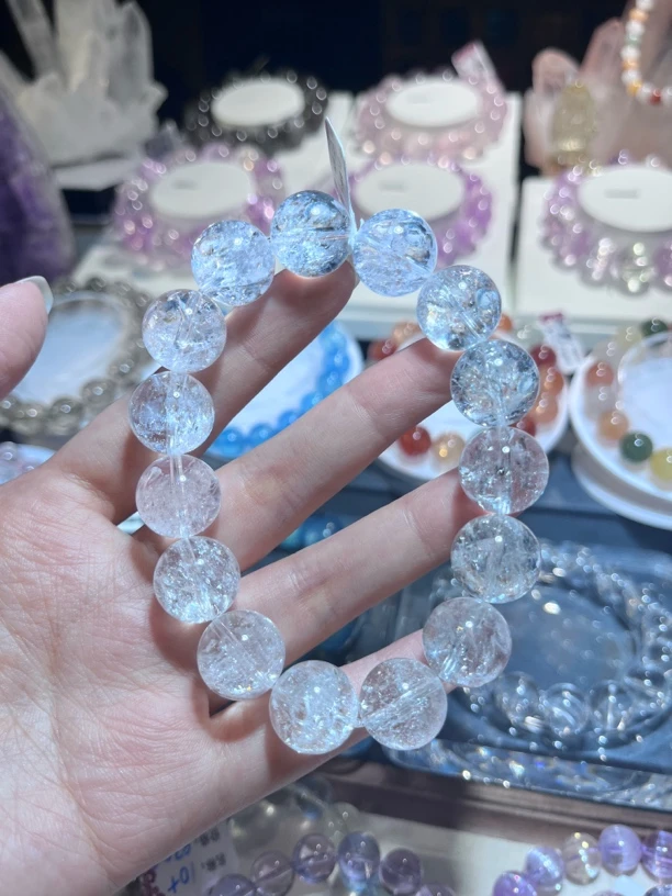 天然白阿塞爆闪 七彩 明星款8➕ 12➕ 14➕