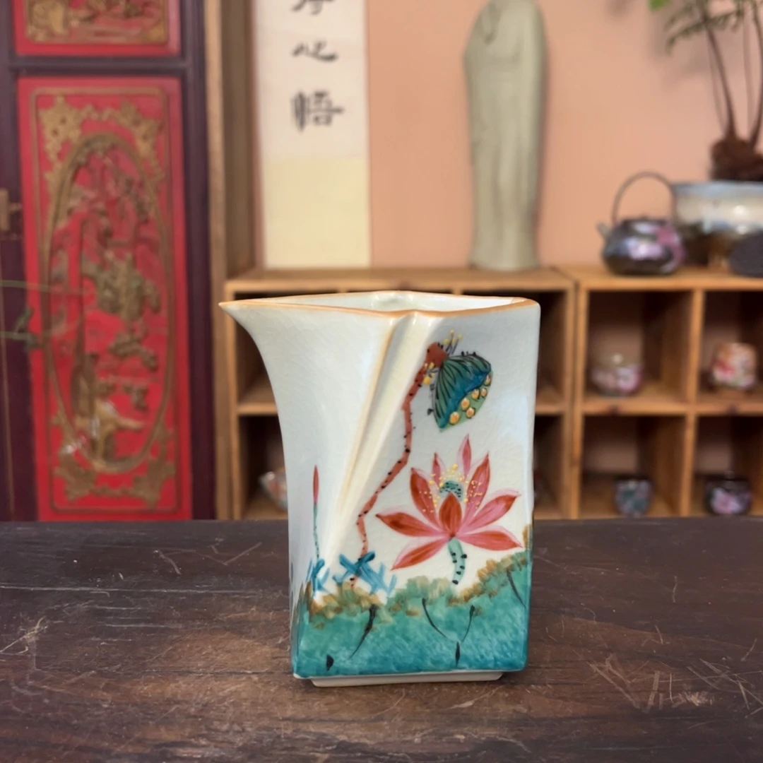 柴烧纯手工手绘陶瓷