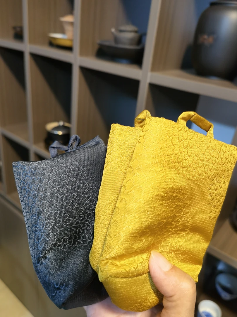 【慢悦•小店】长安小众休闲菊杯袋小包包7.5*7.5*10.5cm布包便携