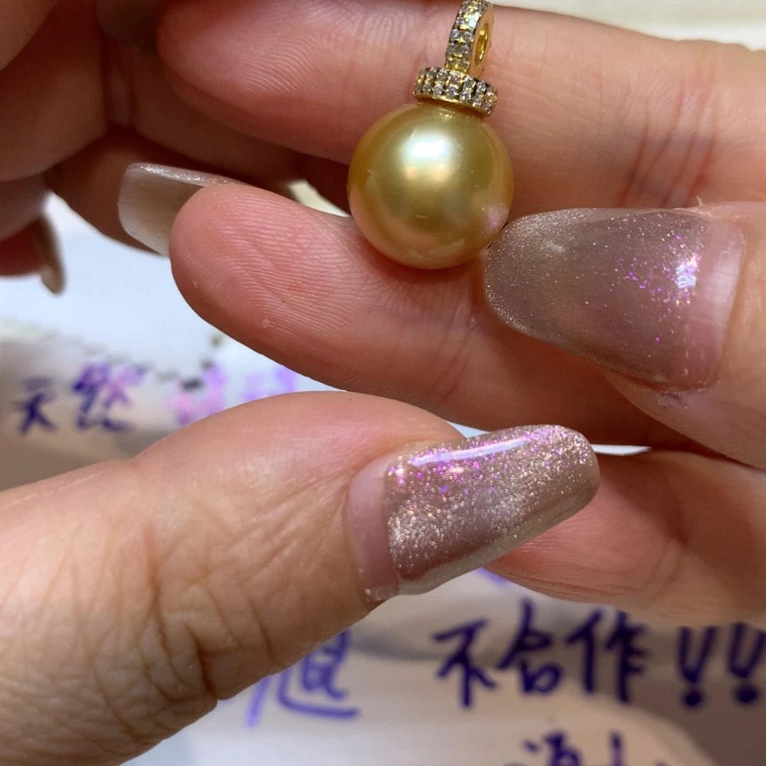 海水珍珠银S925镶嵌颈饰
