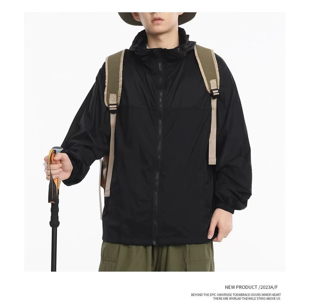 凉感冰丝防晒衣男夏季轻薄透气皮肤衣防紫外线钓鱼防晒服男-5012