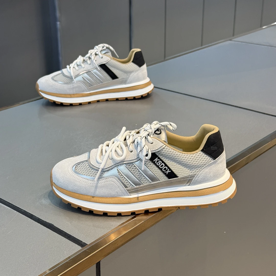 男鞋2025夏季新款百搭网面透气时尚增高舒适轻便低帮鞋休闲运动鞋