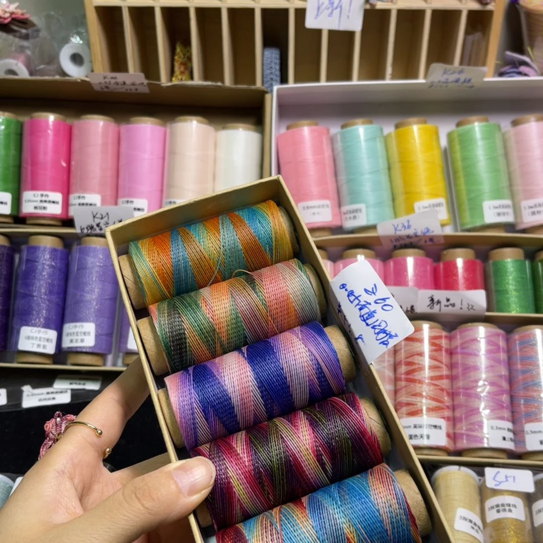 腈纶0.45南美圆蜡段染纸轴套盒6色