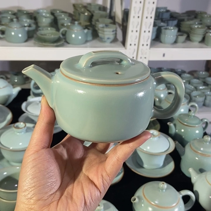 瓷片微瑕全手工汉瓦壶，无礼盒