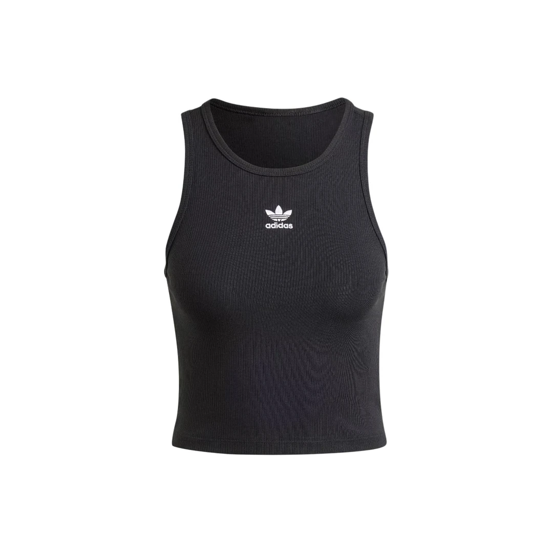 adidas/阿迪达斯三叶草女款字母logo圆领休闲无袖运动背心IW5736