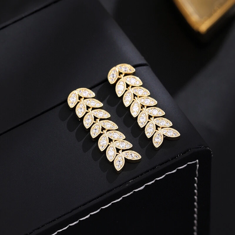 铜合金耳饰 《货号6844》麦穗流苏耳环