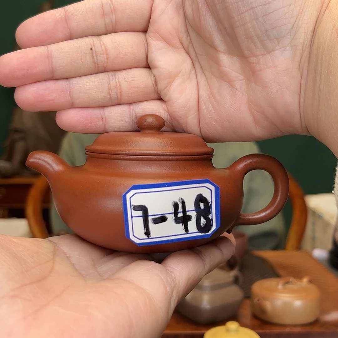 紫砂茶壶董**禾红皮龙仿古