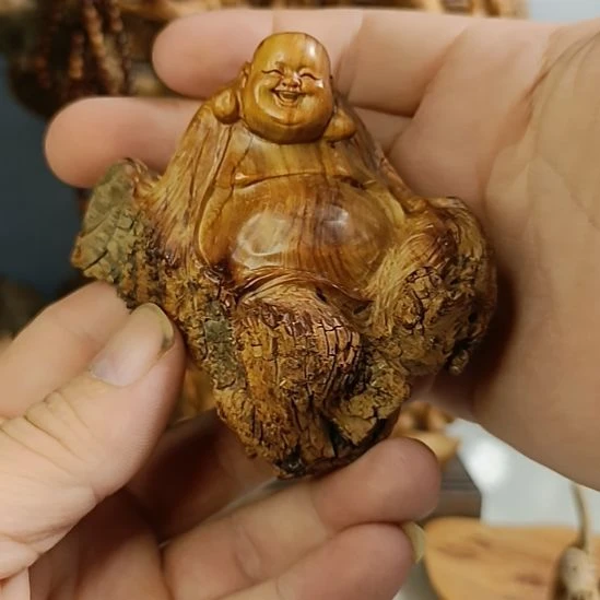 柏木（崖柏）太行崖柏笑佛手把件