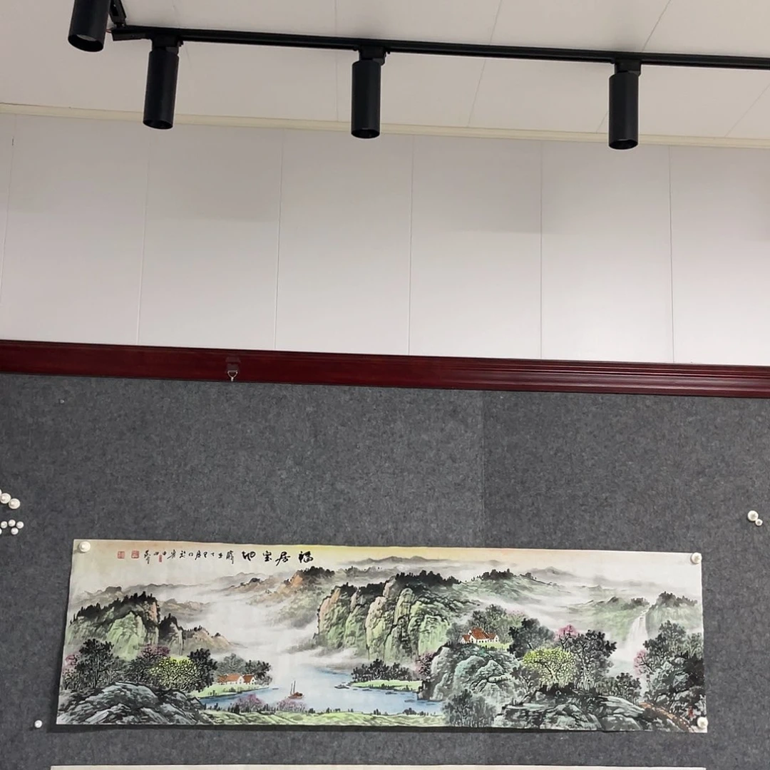 国画漠**道六尺对开画芯 捡漏