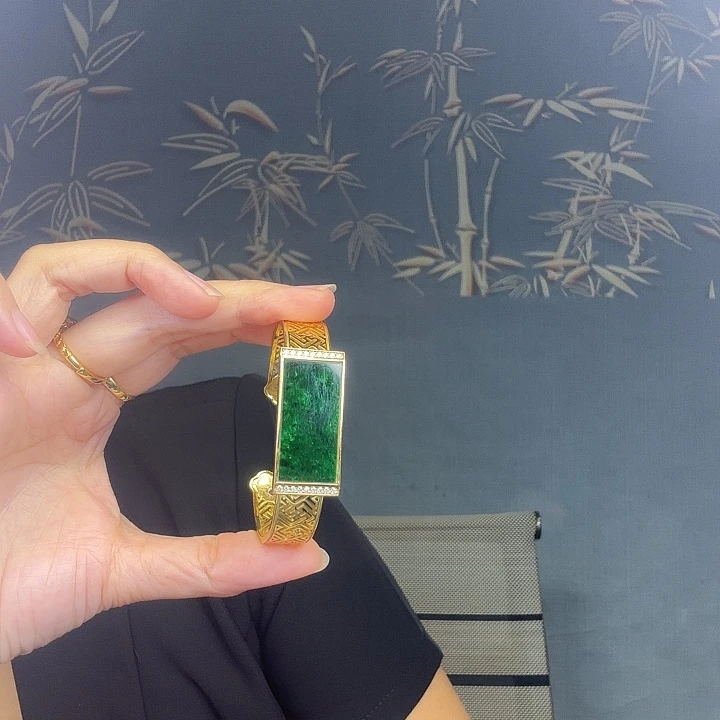 余***～翡翠银S925镶嵌手镯特价