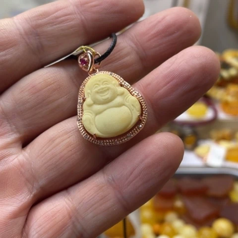 手串琥珀未镶嵌吊坠