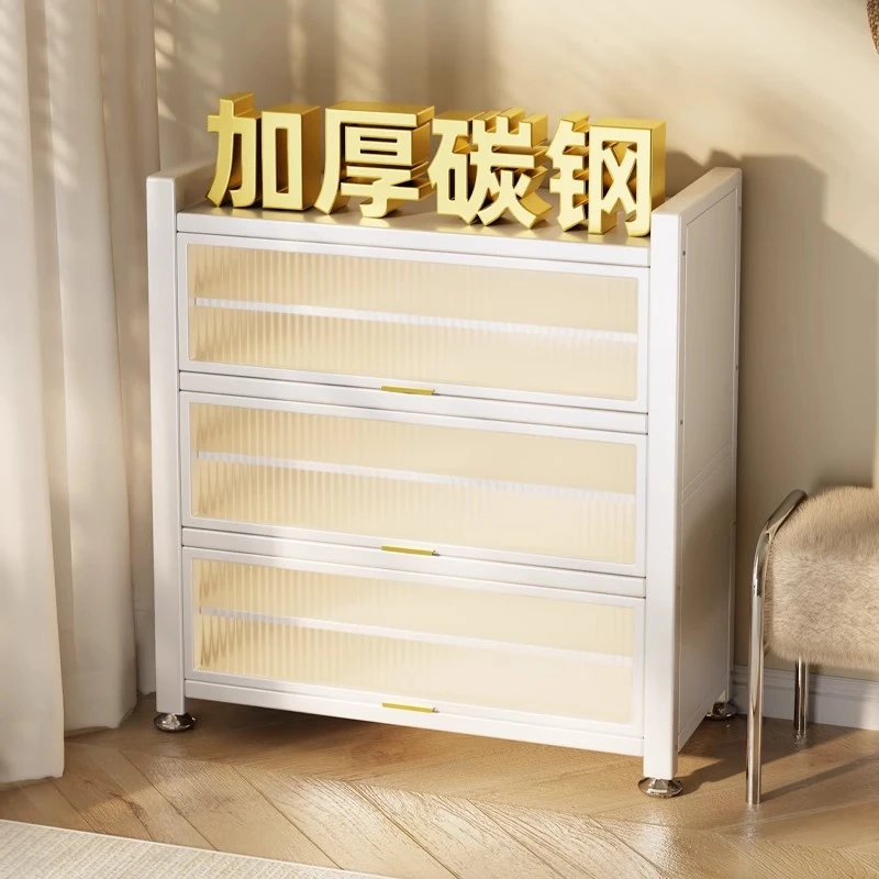 碳钢鞋柜钢制家用落地防尘鞋柜专用大容量入户出租房简易收纳柜