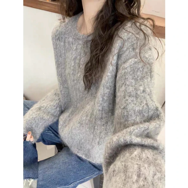 RR【1-300】2025年秋冬新款长袖宽松版常规款针织毛衣1