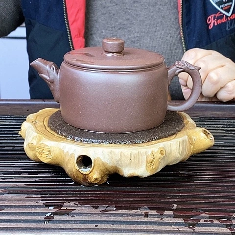 紫砂茶壶宜老紫泥260cc