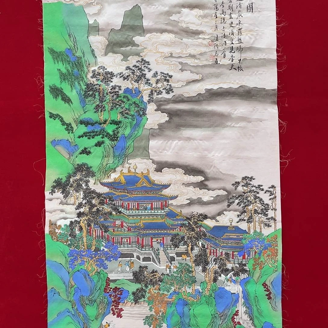 国画凌行志手绘作品