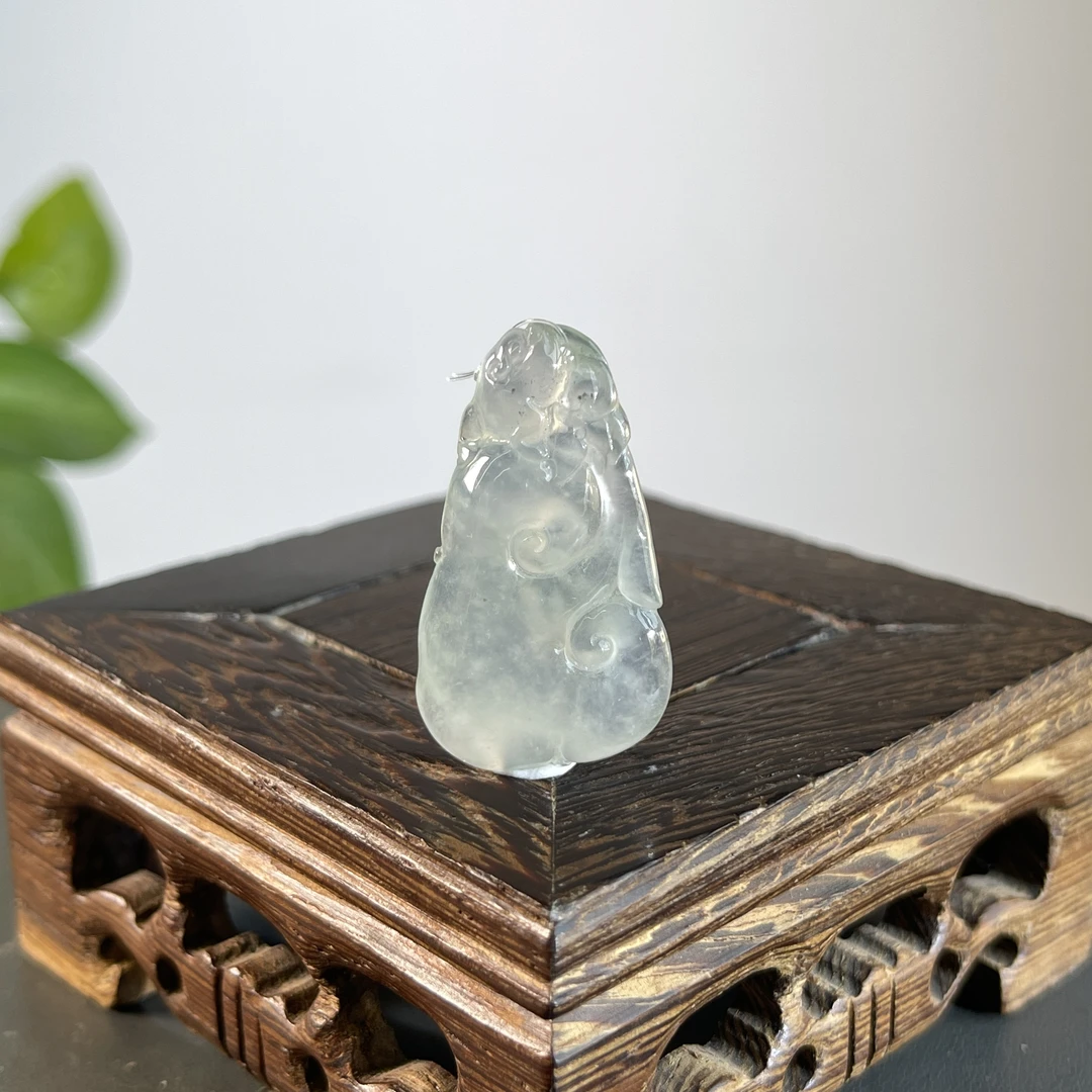 JTA12-119 天然缅甸A货翡翠 如意