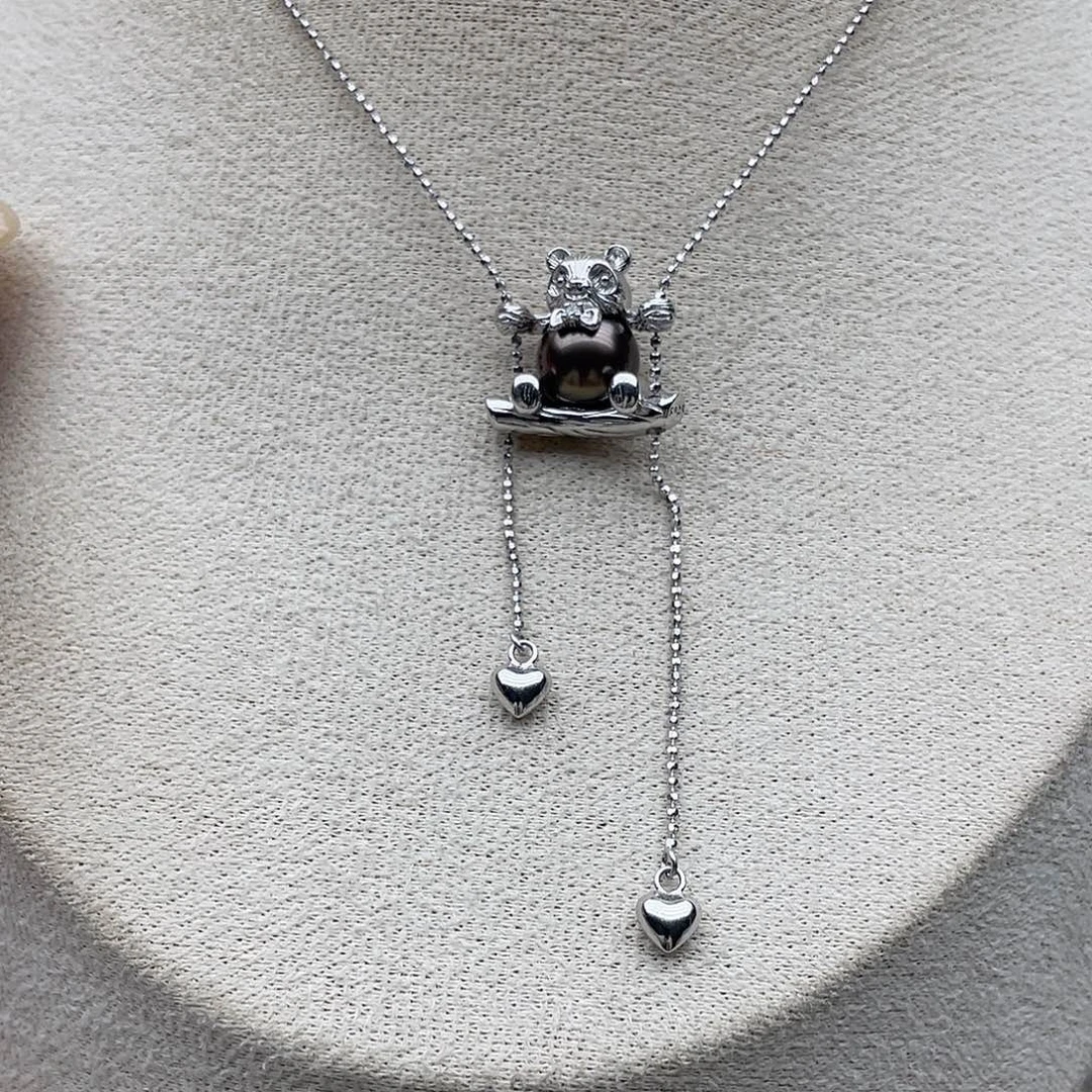 套链61银S925镶嵌海水珍珠