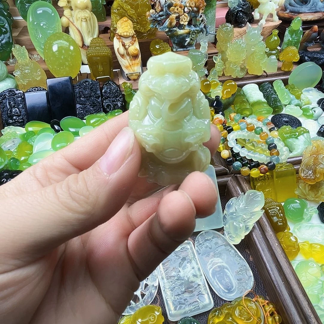 岫玉未镶嵌吊坠(不含链)