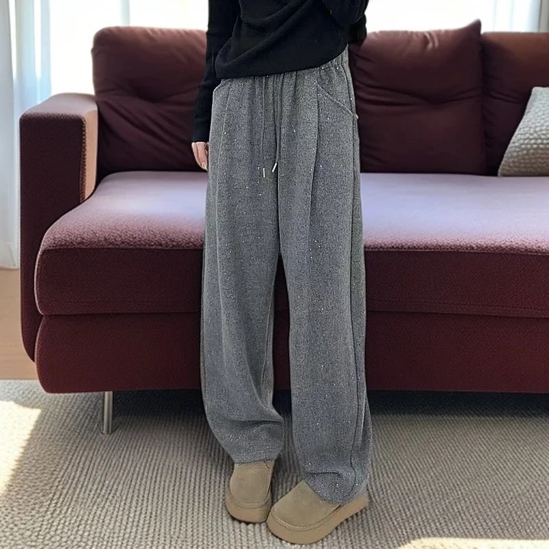 ≤银河裤≥日韩系百搭阔腿裤春秋松弛休闲裤