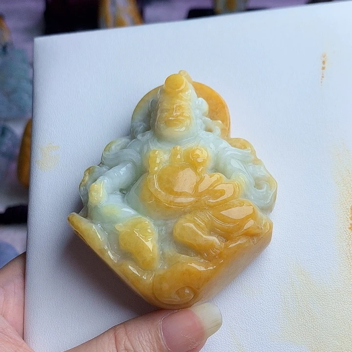 颈饰未镶嵌翡翠黄财