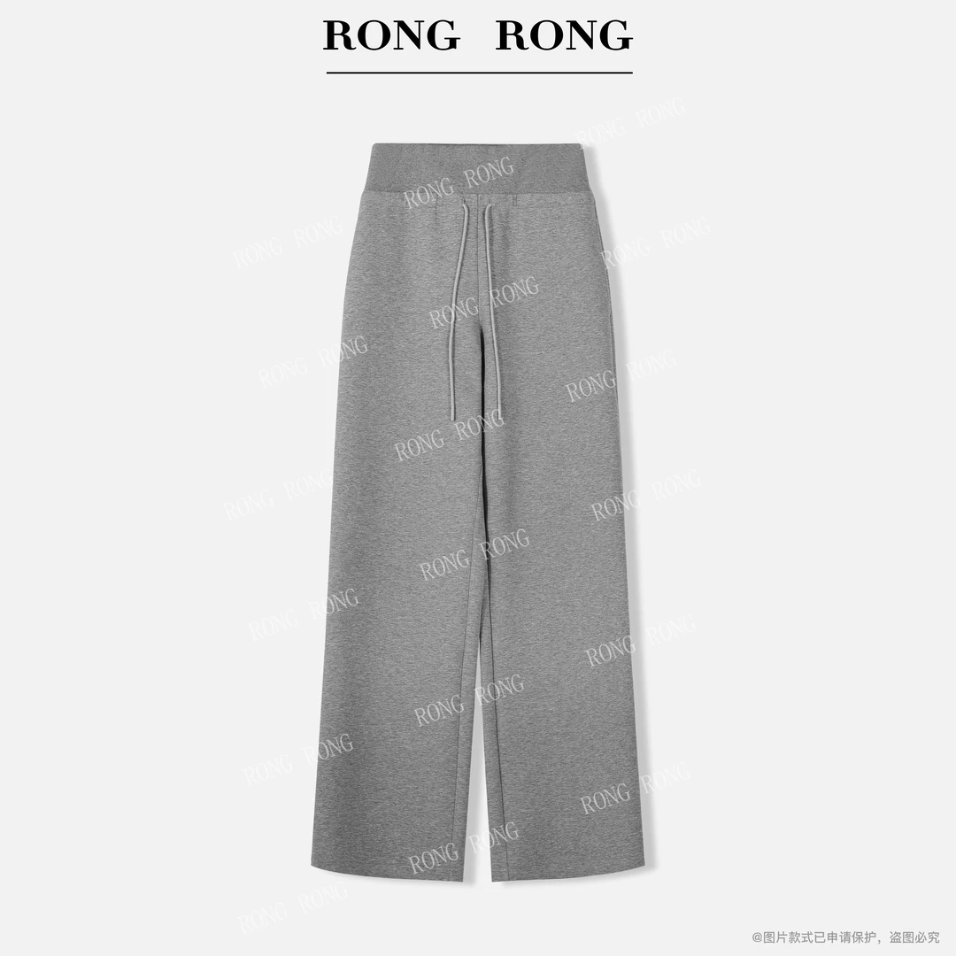 溶溶【随性自在】RONGRONG 莫代尔棉混纺高腰运动休闲裤D-Z8969293