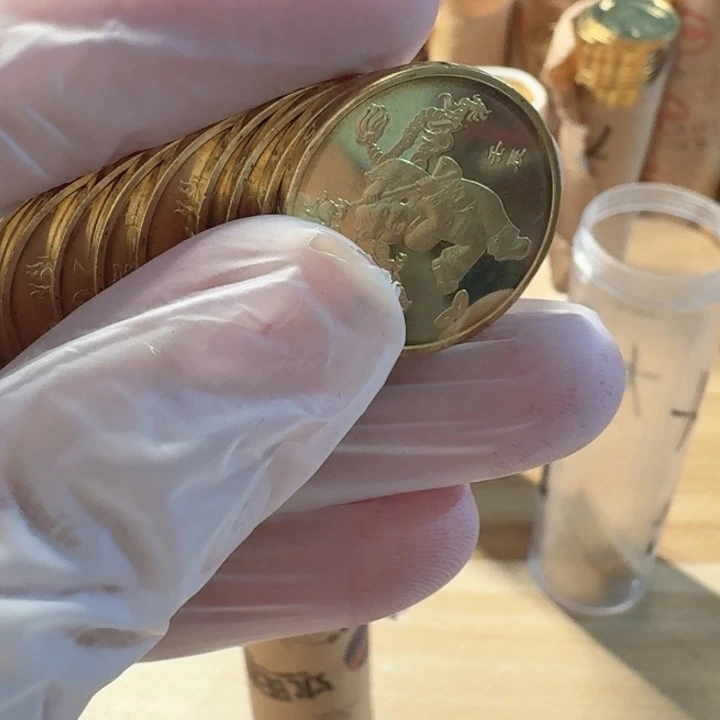 其他普通金属10枚，一轮龙币