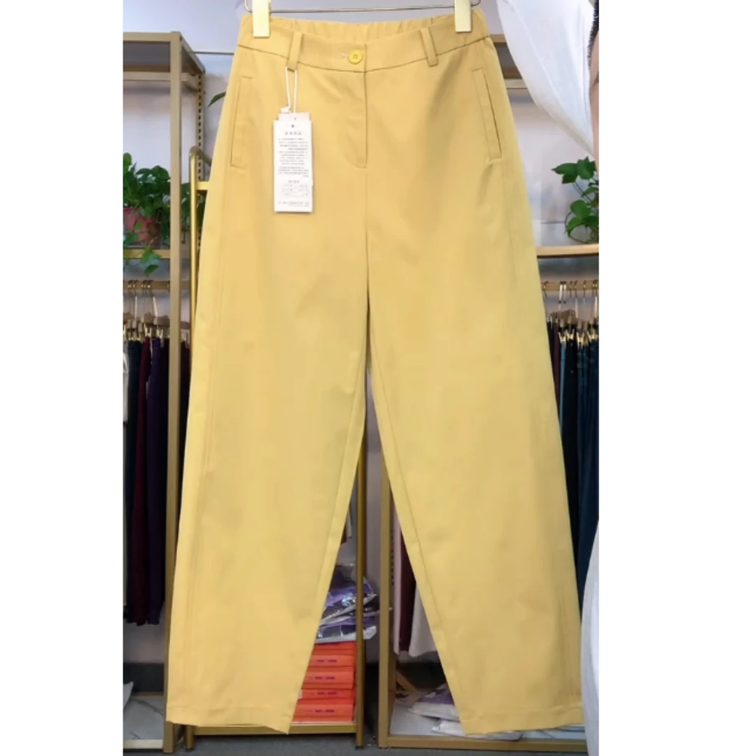 2025夏季新款高腰显瘦大码阔腿显瘦百搭休闲棉夏季镰刀裤