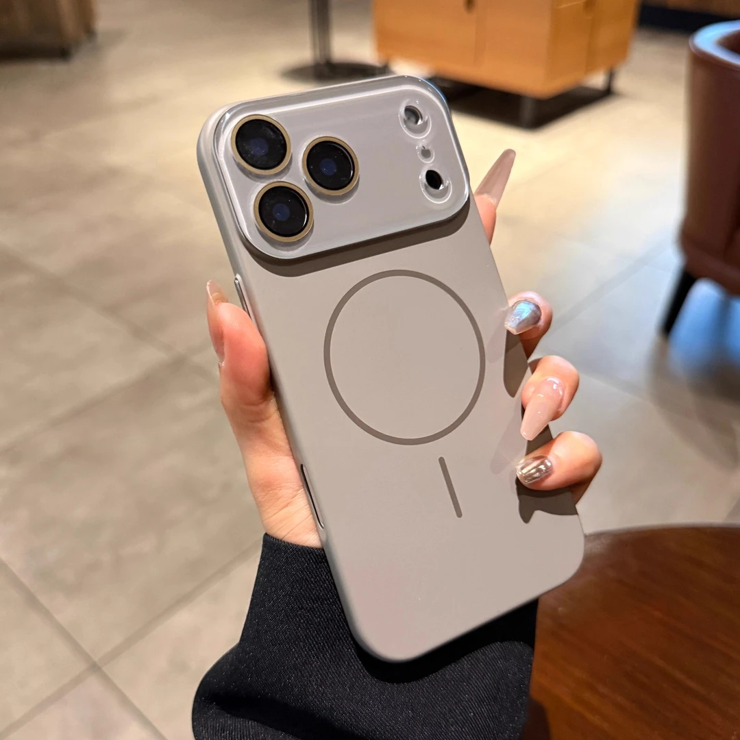 适用iphone17pro手机壳苹果17新款磁吸16promax肤感磨砂15保护套