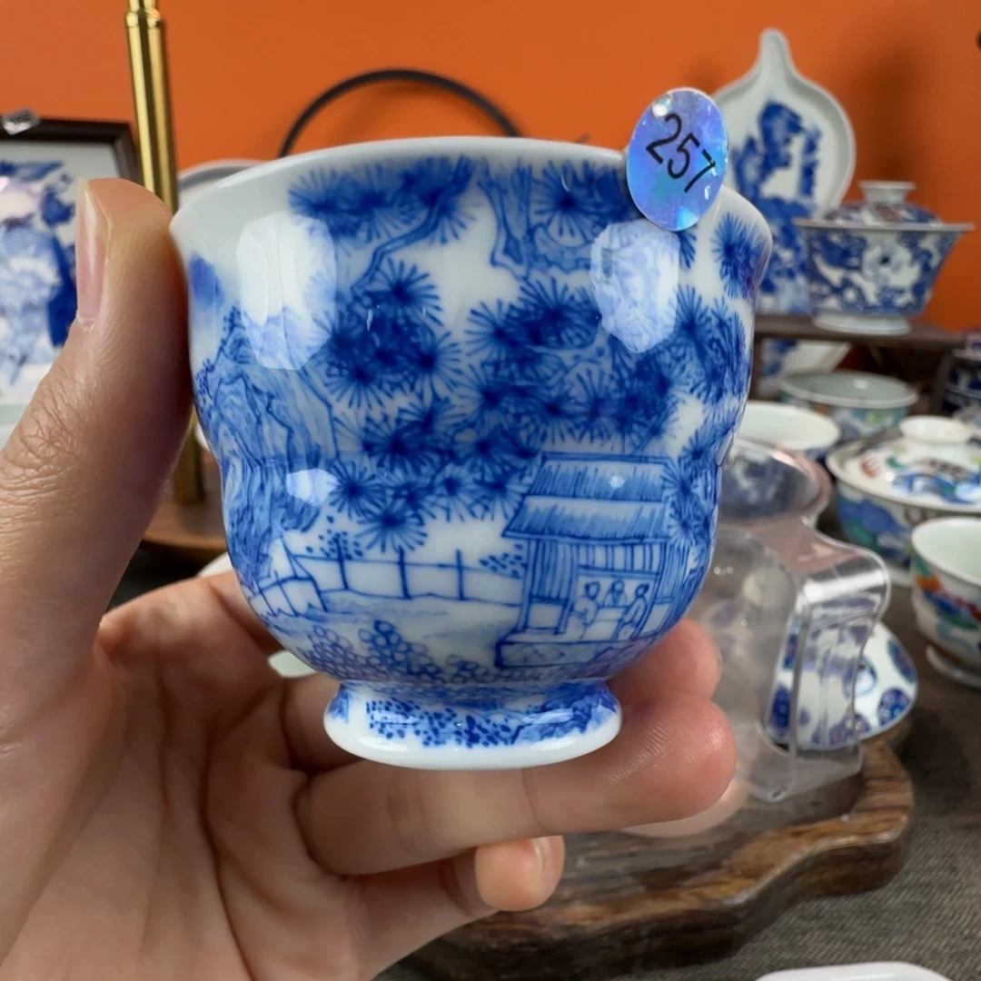 瓷片景德镇手绘青花瓷器257