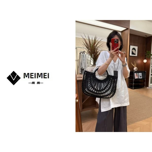 XMM【大v领亚麻短袖上衣】时尚百搭潮流显瘦洋气宽松休闲MM66881721
