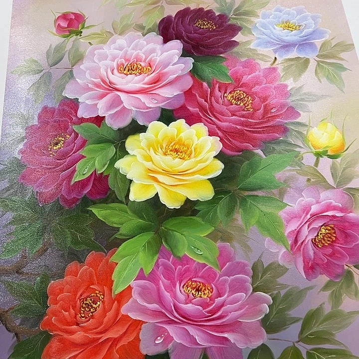 油画恭喜嘻嘻仔仔细细