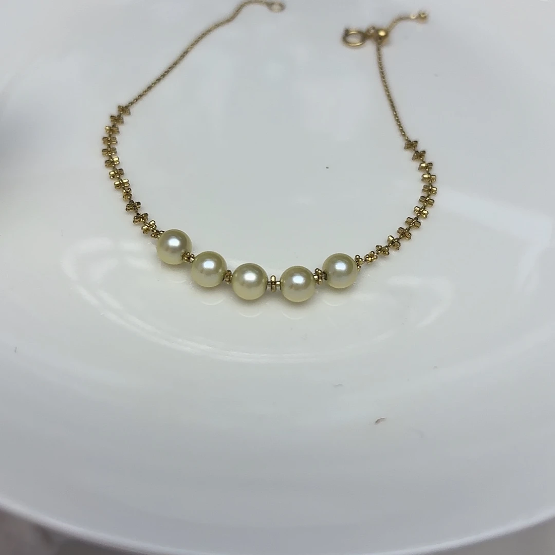 颈饰海水珍珠18K金镶嵌