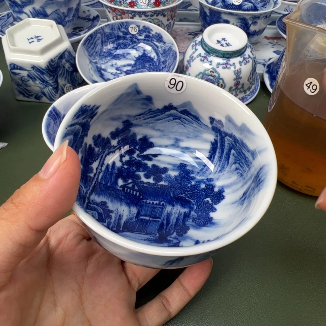 景德镇纯手工纯手绘茶具木木90