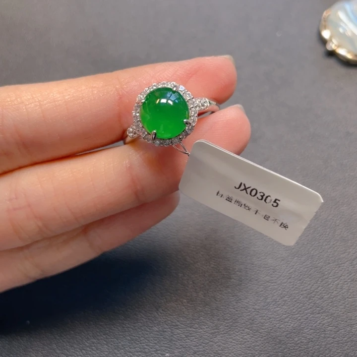 小***们翡翠银S925镶嵌吊坠(不含链)