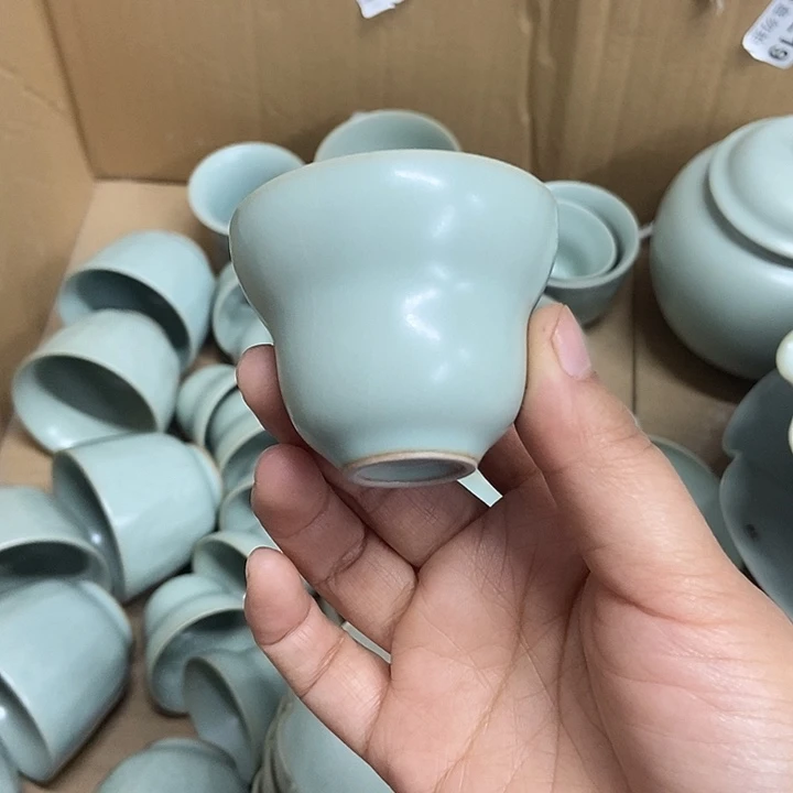 小葫芦杯原矿釉汝瓷