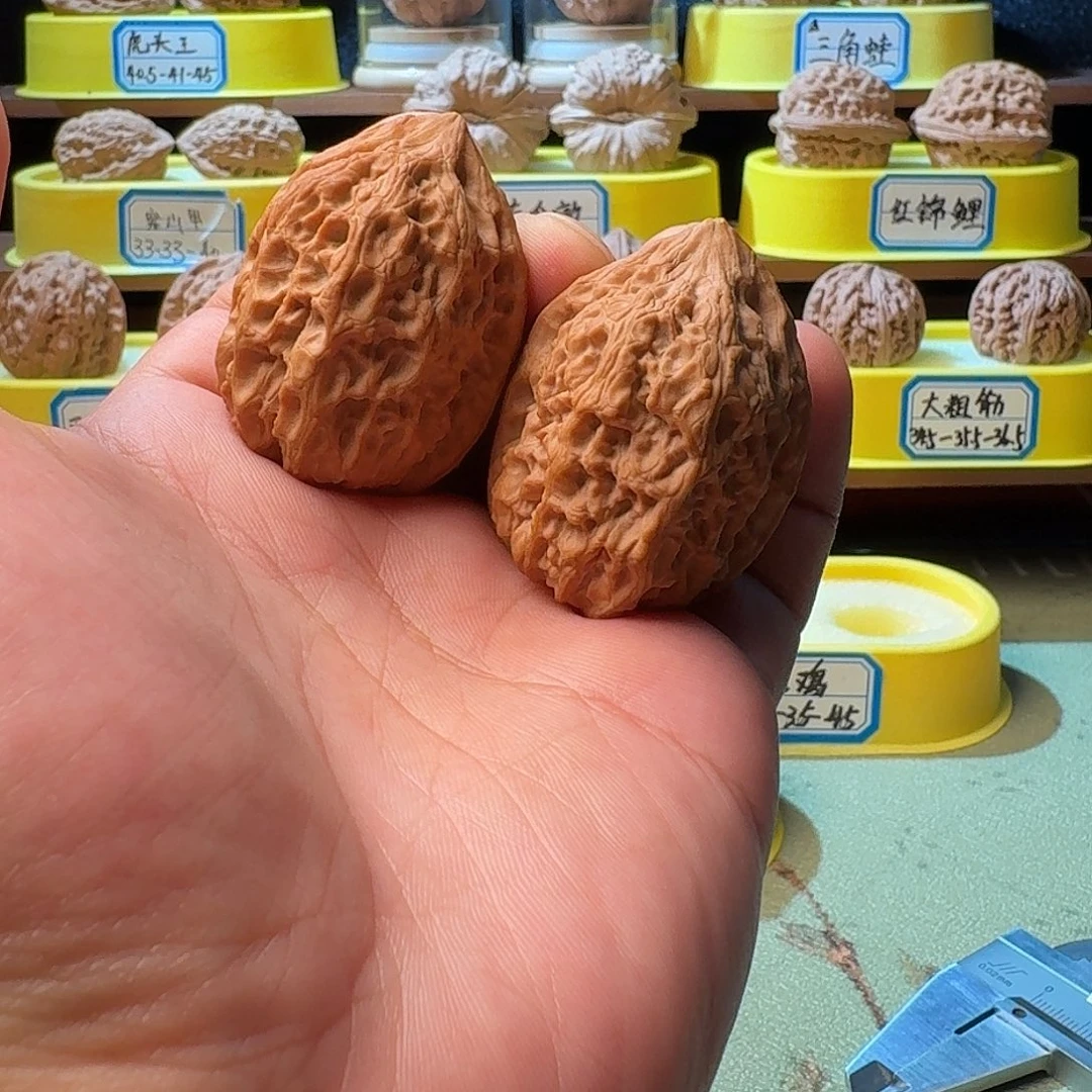 吊坠文玩核桃沈鸡35-35-45全品