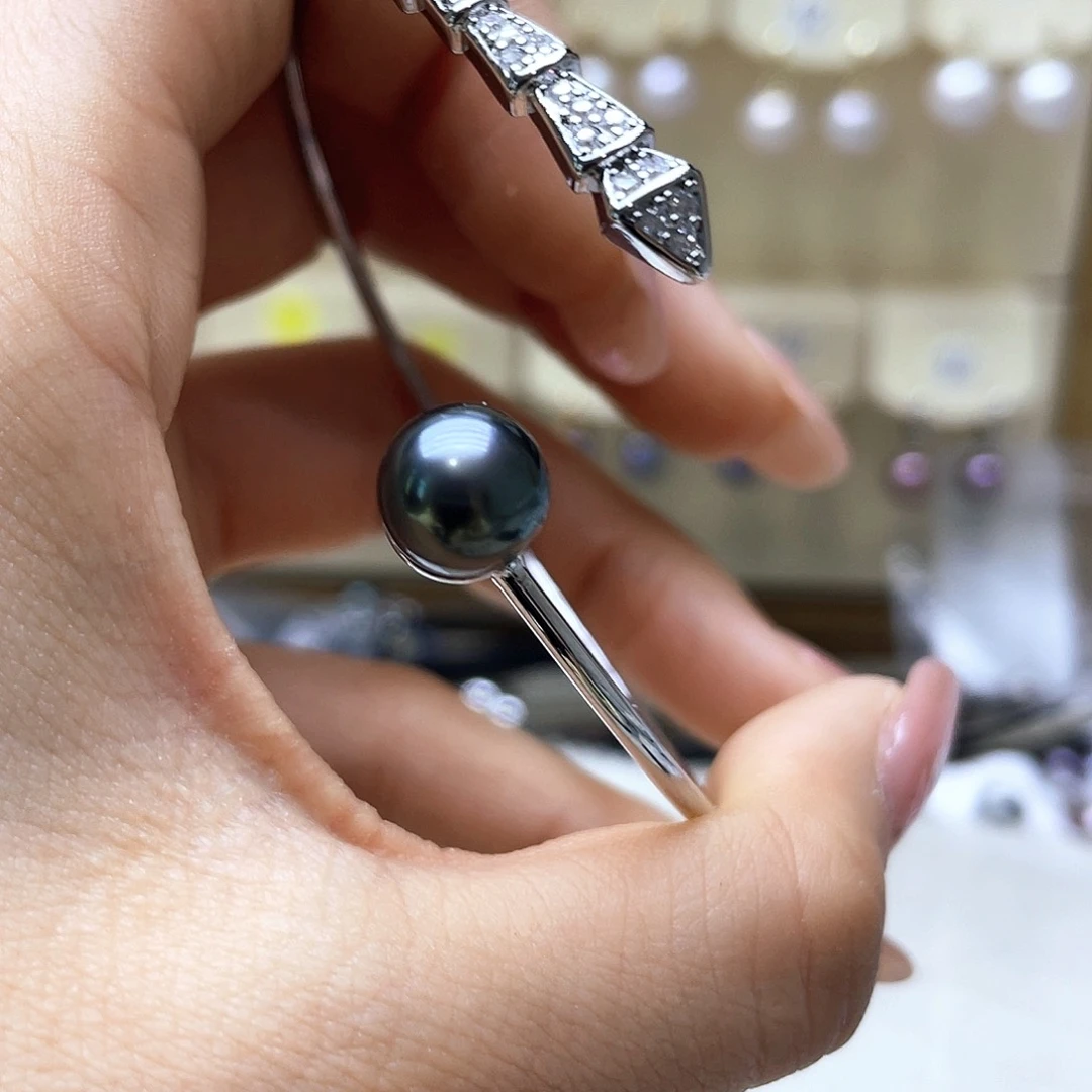 海水珍珠戒指银S925镶嵌