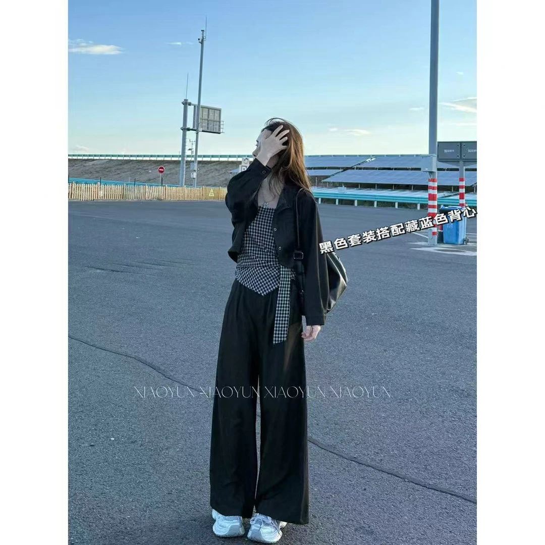 【完美女神】 小允姐姐2025新款时尚三件套高级套装