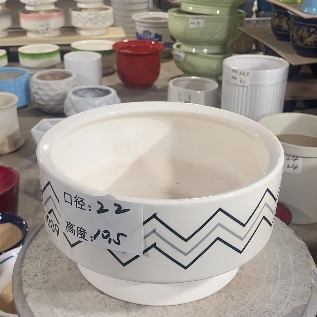 【闪购商品】陶瓷微瑕花盆-CCH009-1个中号