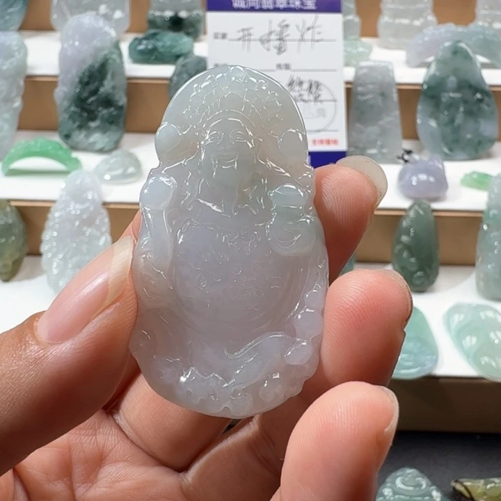 有***猫翡翠未镶嵌项链翡翠