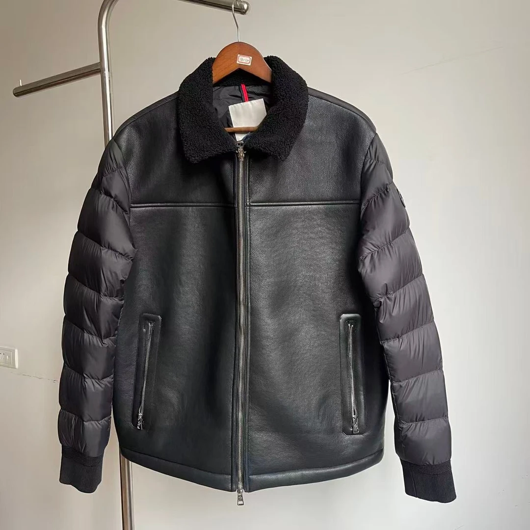 【梵高奢品】小蒙皮面针织翻领羽绒服冬款【071】