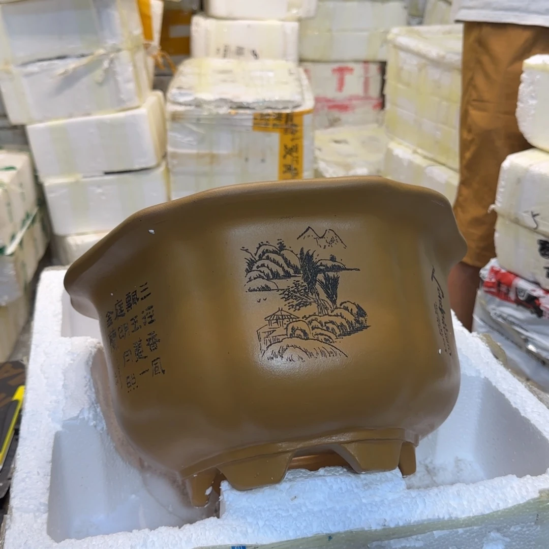 紫砂花盆口径27.15口径