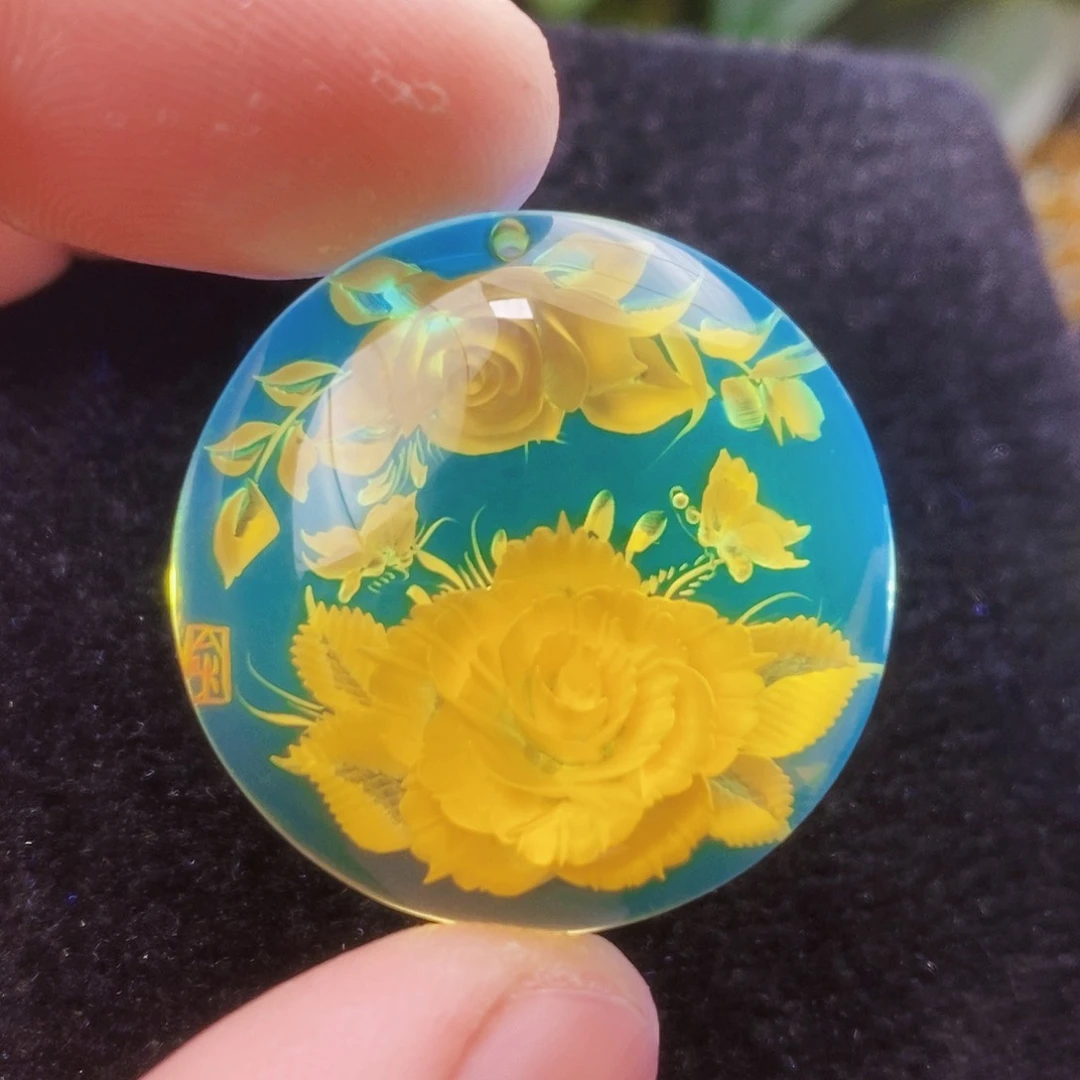 【闪购商品】蓝珀吊坠(不含链)未镶嵌