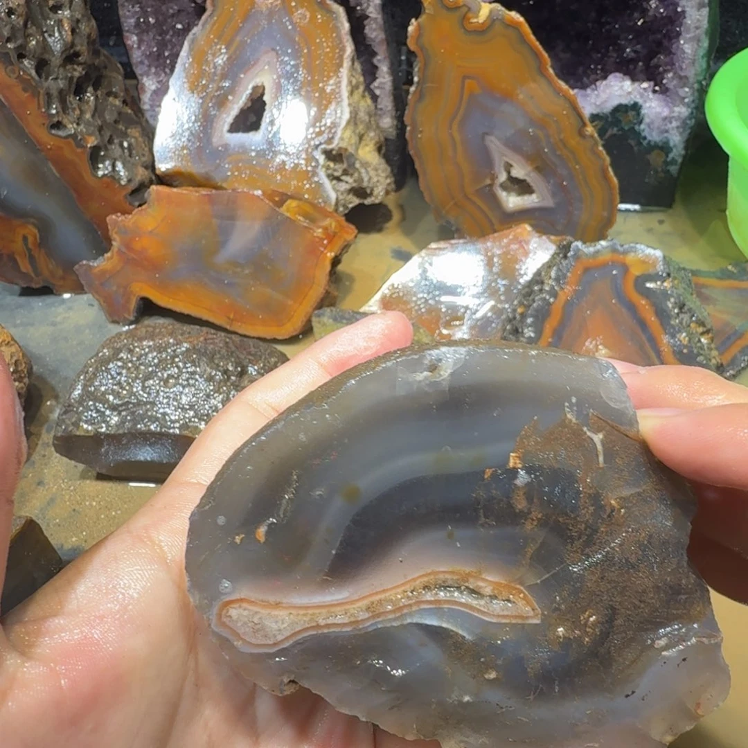 未镶嵌玛瑙/玉髓珠宝半成品